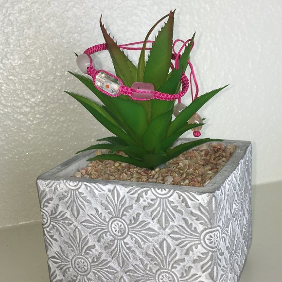 Handmade Chinese Knotting Bracelet W/ Glass Beads - Picture 3 of 8